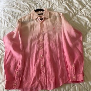 Ralph Lauren light-dark pink button down